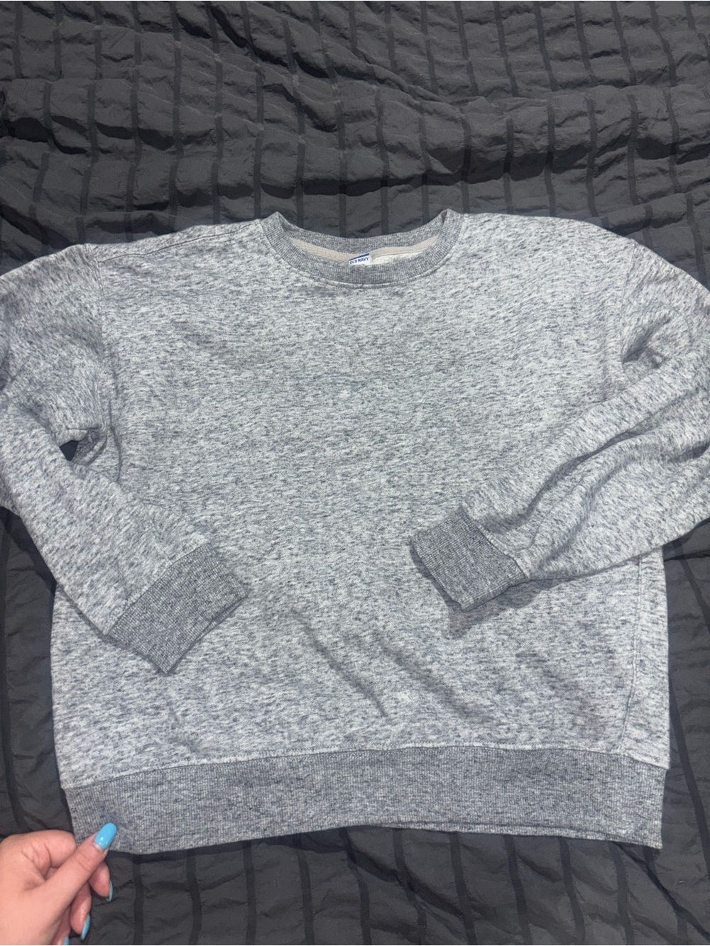 Kids Heather Gray Crewneck Sweatshirt